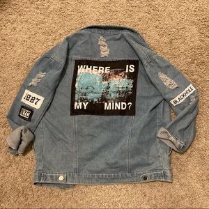 BTS K-pop Where is my mind denim jacket
